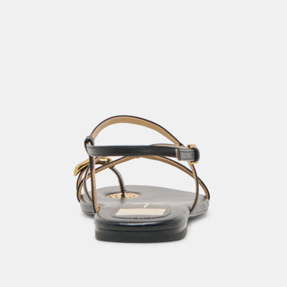 KESHA SANDALS BLACK LEATHER Dolce Vita