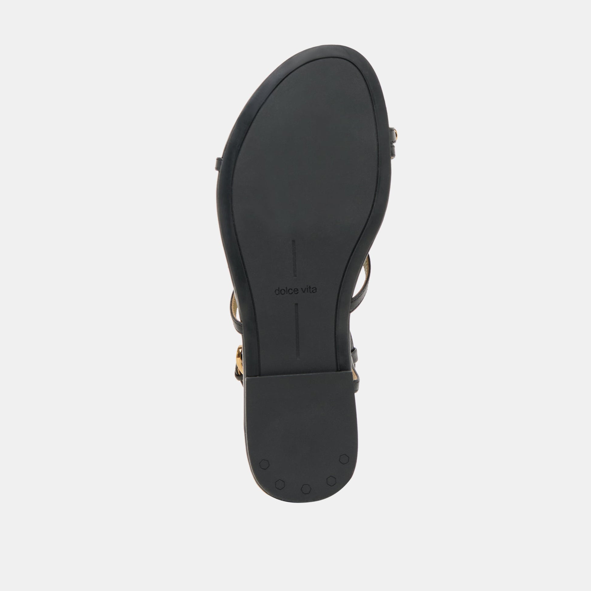 KESHA SANDALS BLACK LEATHER Dolce Vita