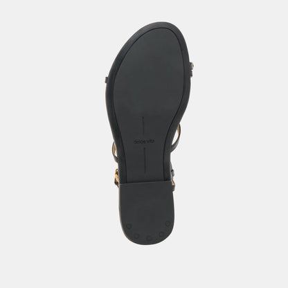 KESHA SANDALS BLACK LEATHER Dolce Vita