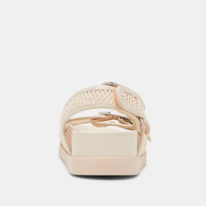STARLA MESH SANDALS CREME WOVEN MESH Dolce Vita