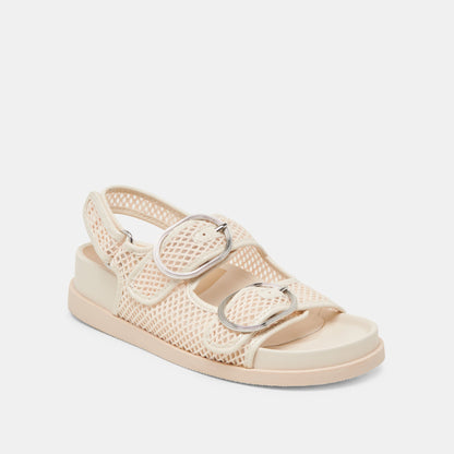 STARLA MESH SANDALS CREME WOVEN MESH Dolce Vita