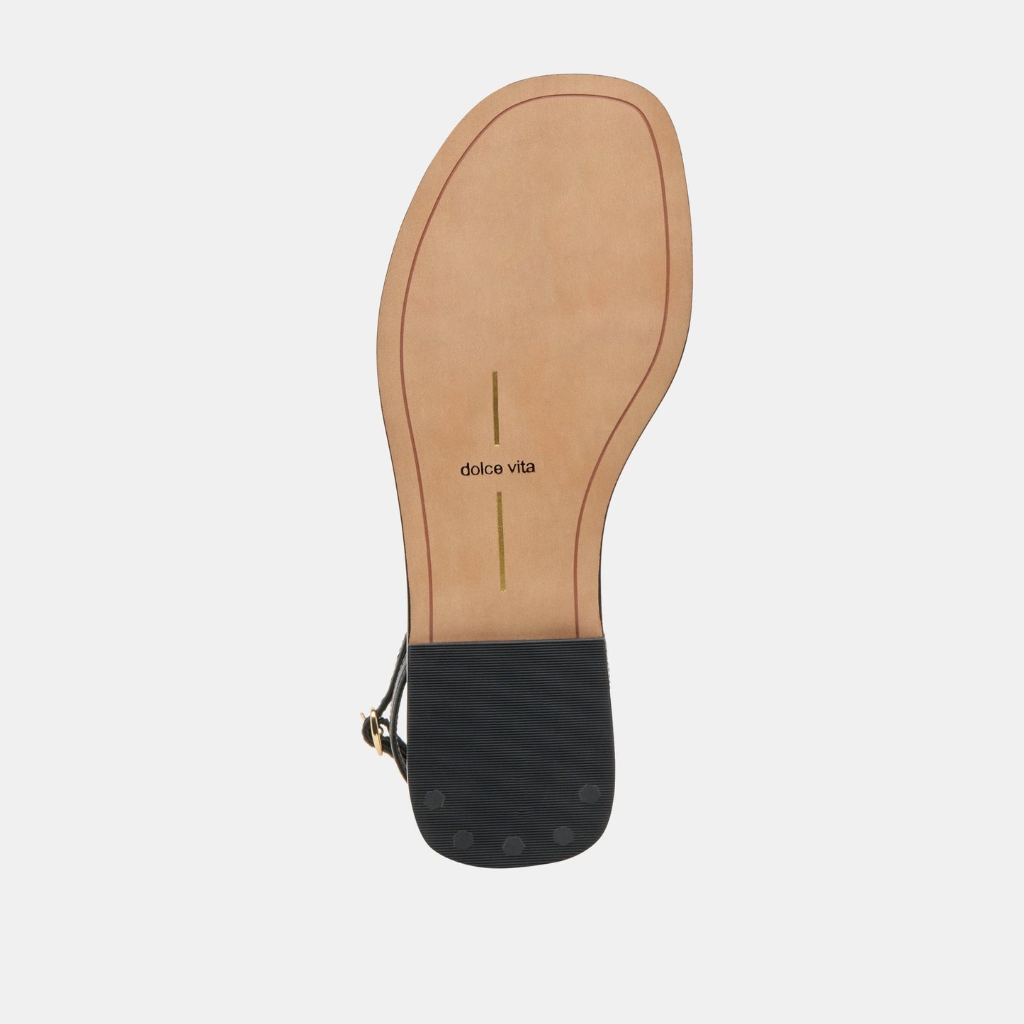 Faun Black Leather Sandals Dolce Vita
