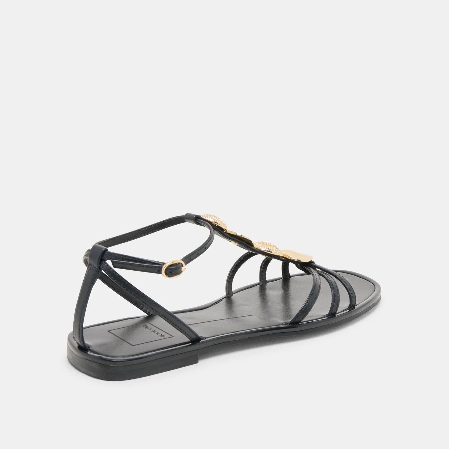 Faun Black Leather Sandals Dolce Vita