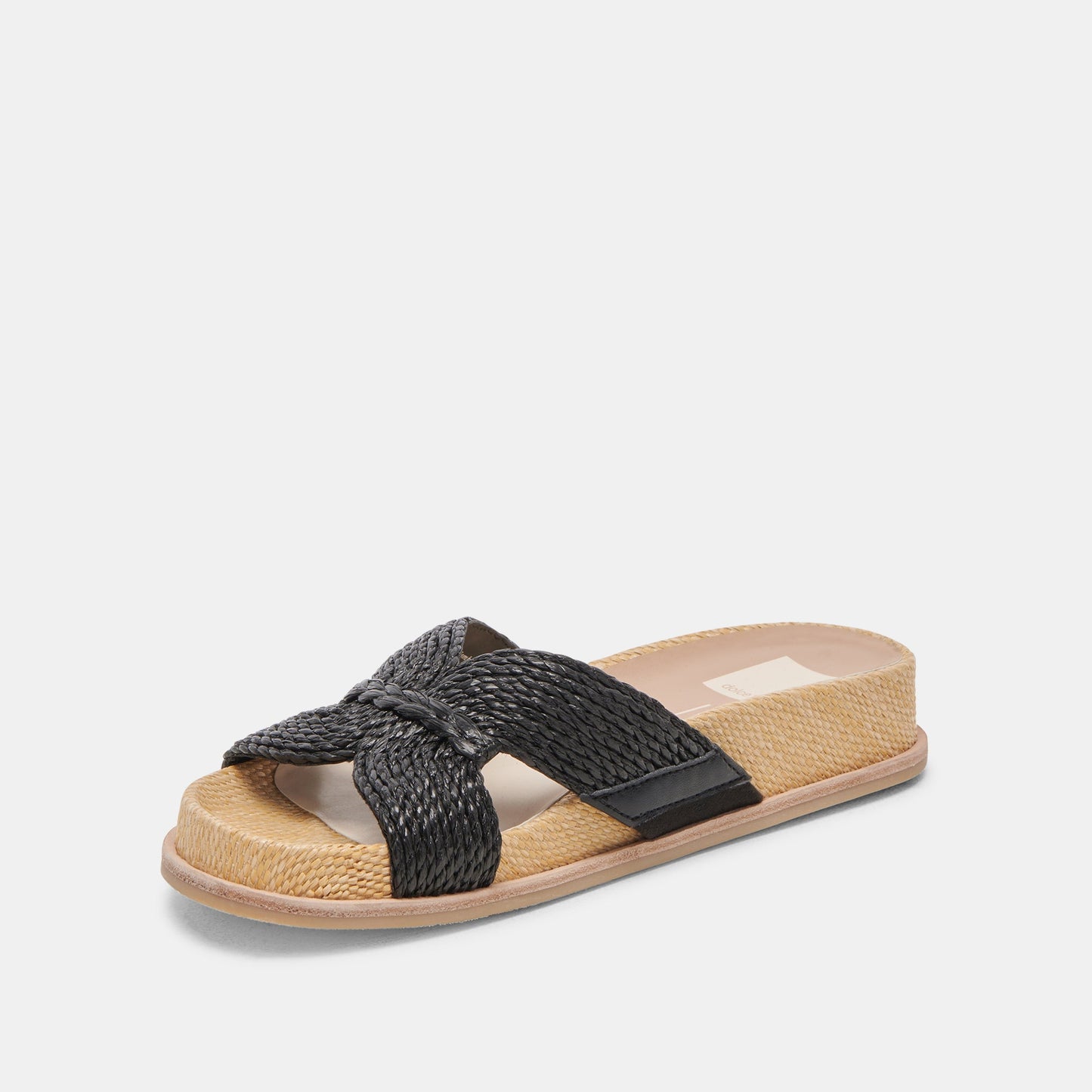 SELDA WIDE SANDALS ONYX RAFFIA Dolce Vita