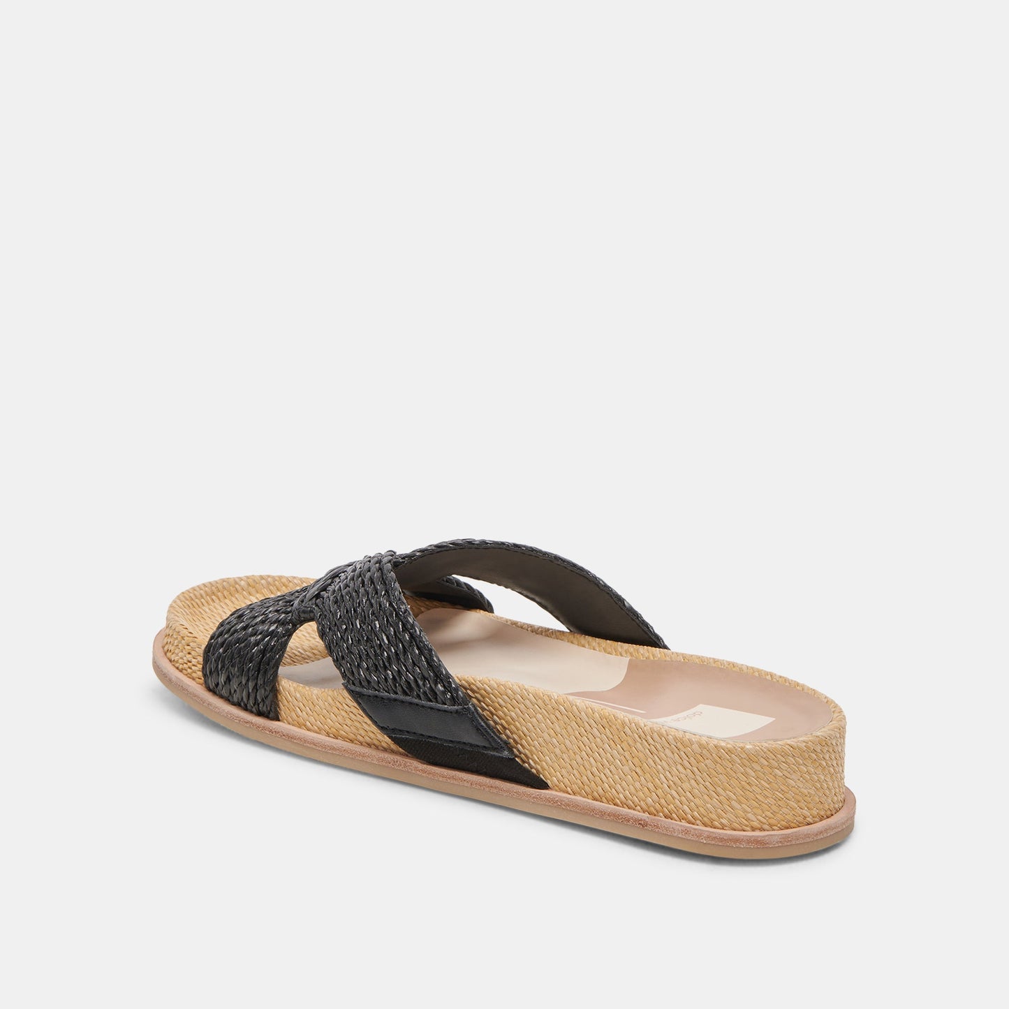 SELDA WIDE SANDALS ONYX RAFFIA Dolce Vita