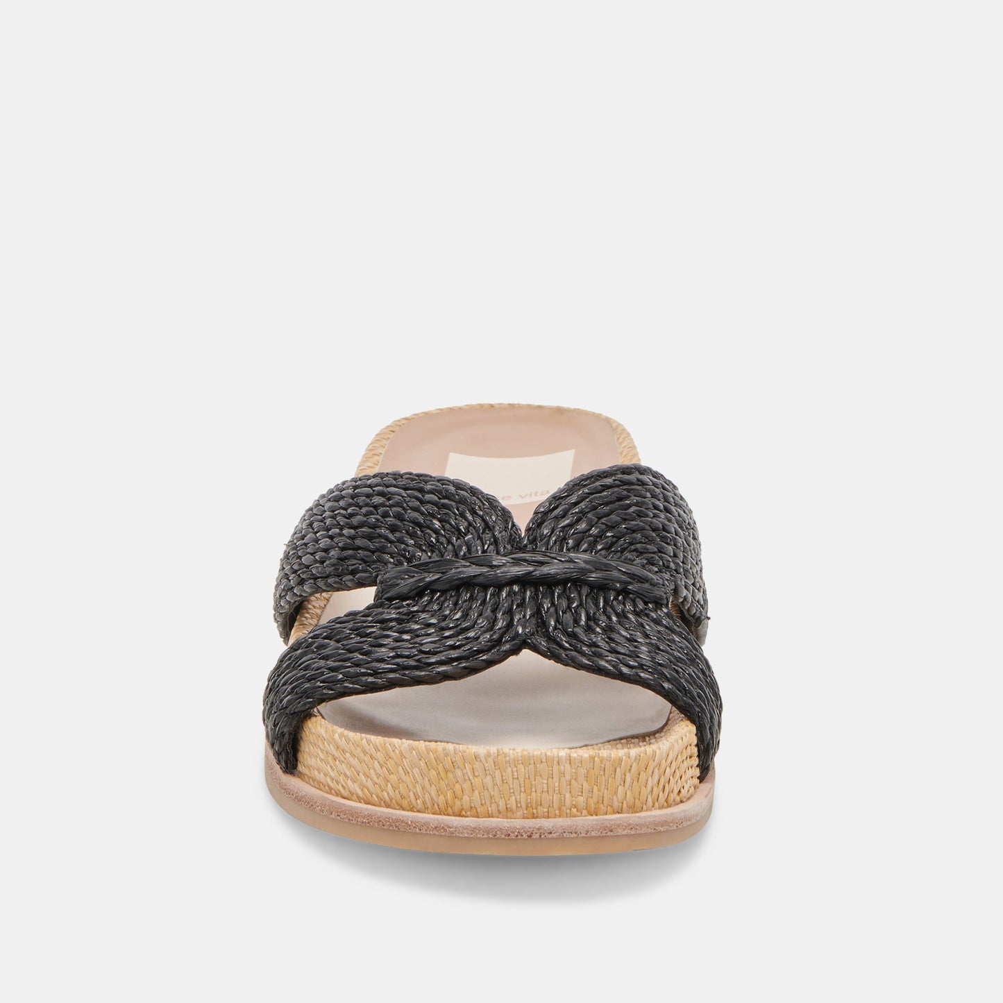 SELDA WIDE SANDALS ONYX RAFFIA Dolce Vita