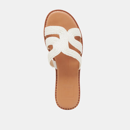 EMON SANDALS WHITE RAFFIA Dolce Vita