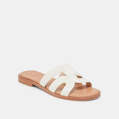 EMON SANDALS WHITE RAFFIA Dolce Vita