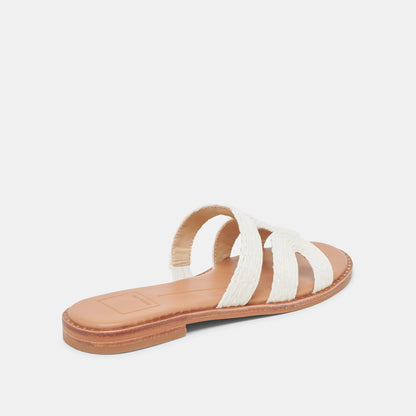 EMON SANDALS WHITE RAFFIA Dolce Vita