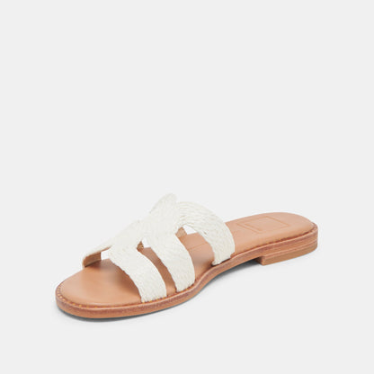 EMON SANDALS WHITE RAFFIA Dolce Vita