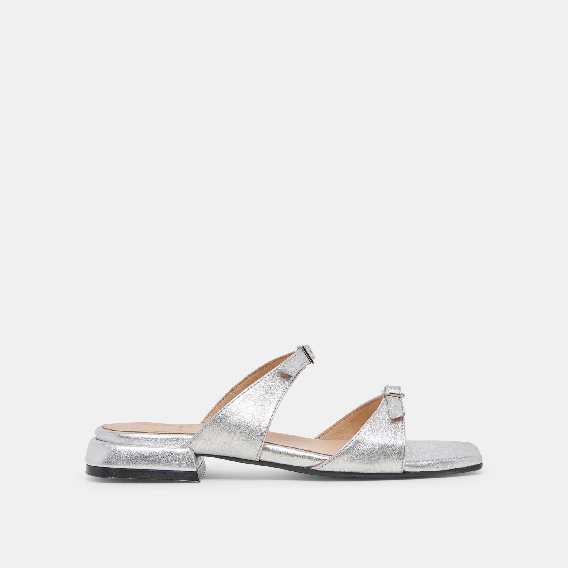 LAVERN SANDALS SILVER METALLIC LEATHER Dolce Vita