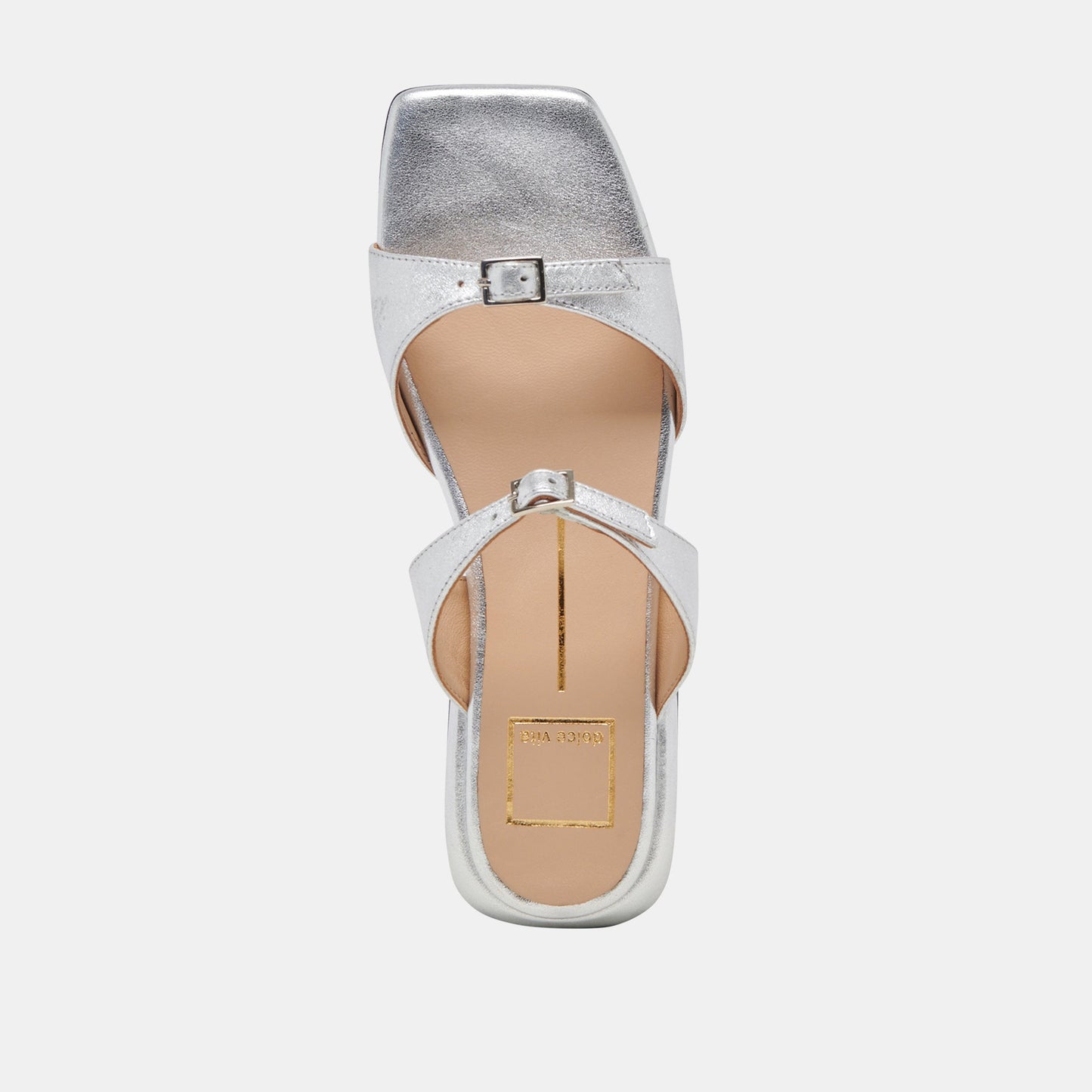 LAVERN SANDALS SILVER METALLIC LEATHER Dolce Vita