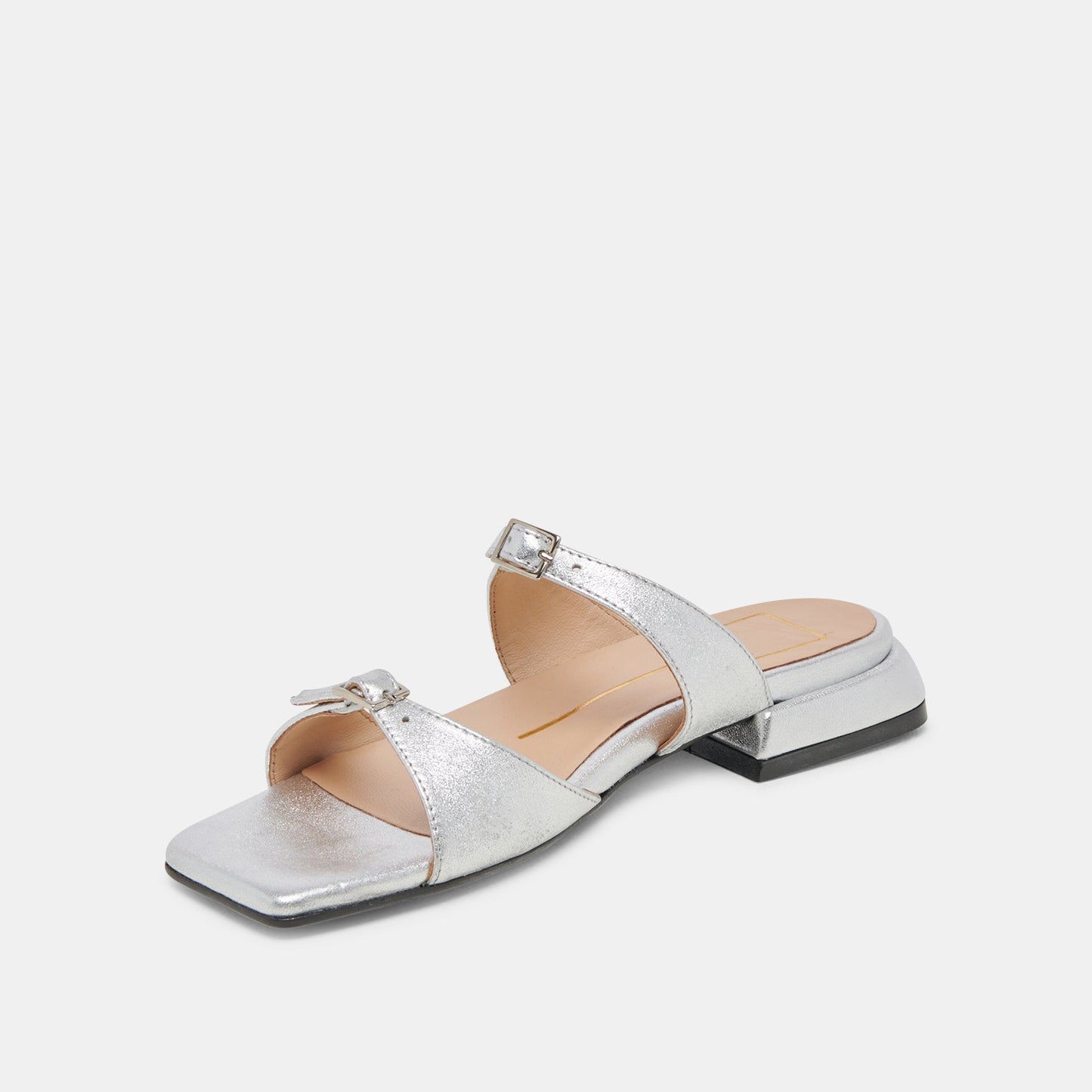 LAVERN SANDALS SILVER METALLIC LEATHER Dolce Vita