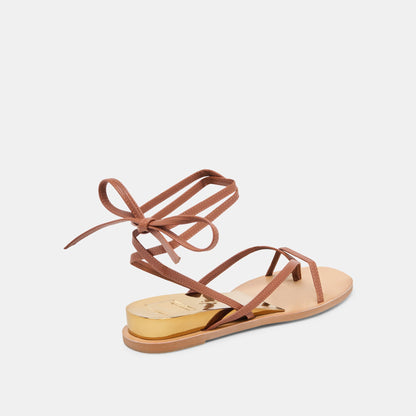RUDIE SANDALS COGNAC LEATHER Dolce Vita