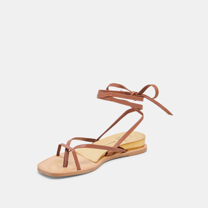 RUDIE SANDALS COGNAC LEATHER Dolce Vita
