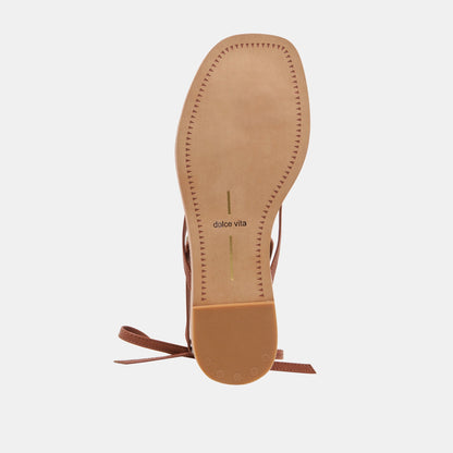 RUDIE SANDALS COGNAC LEATHER Dolce Vita