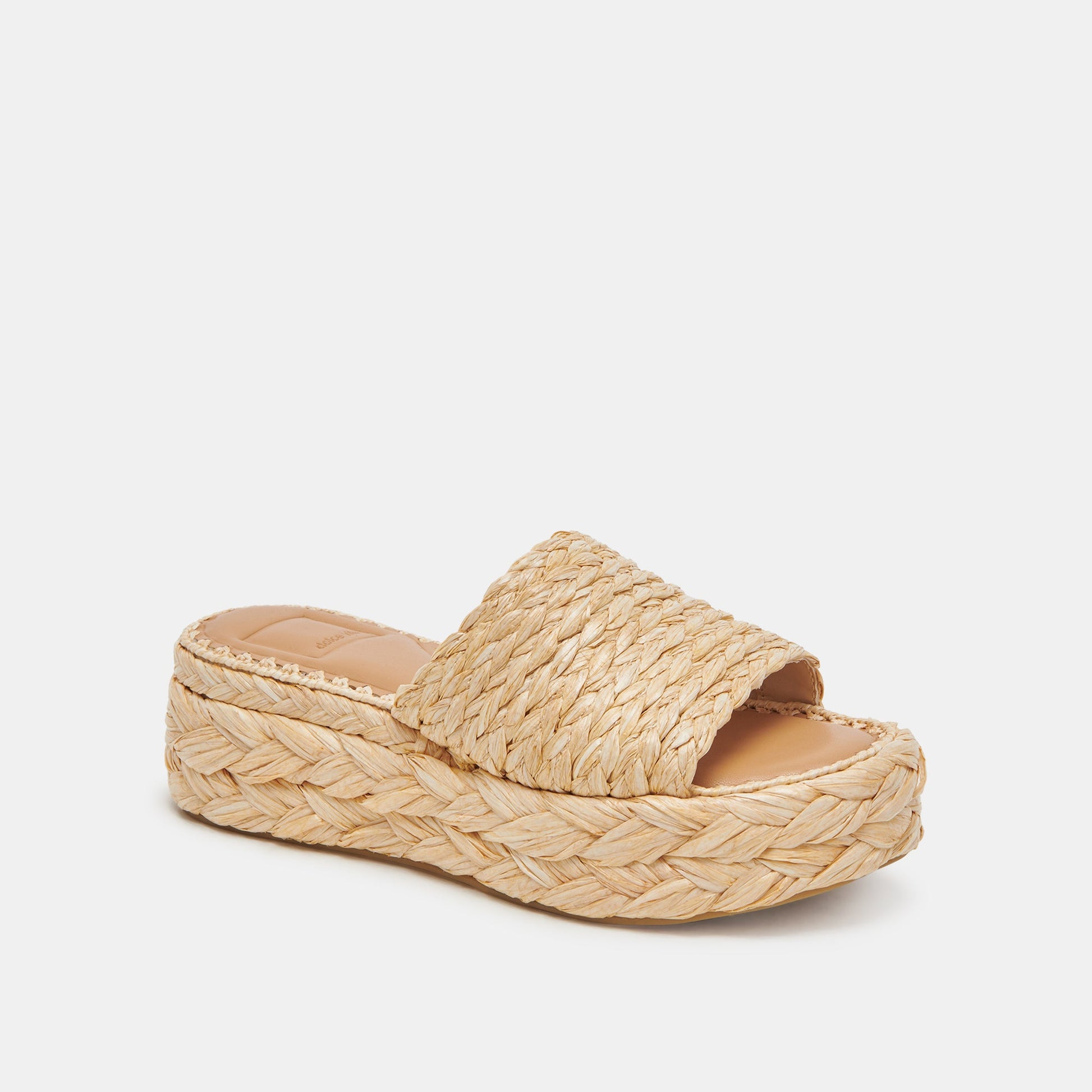 Chavi Wide Sandals LT Natural Raffia Dolce Vita