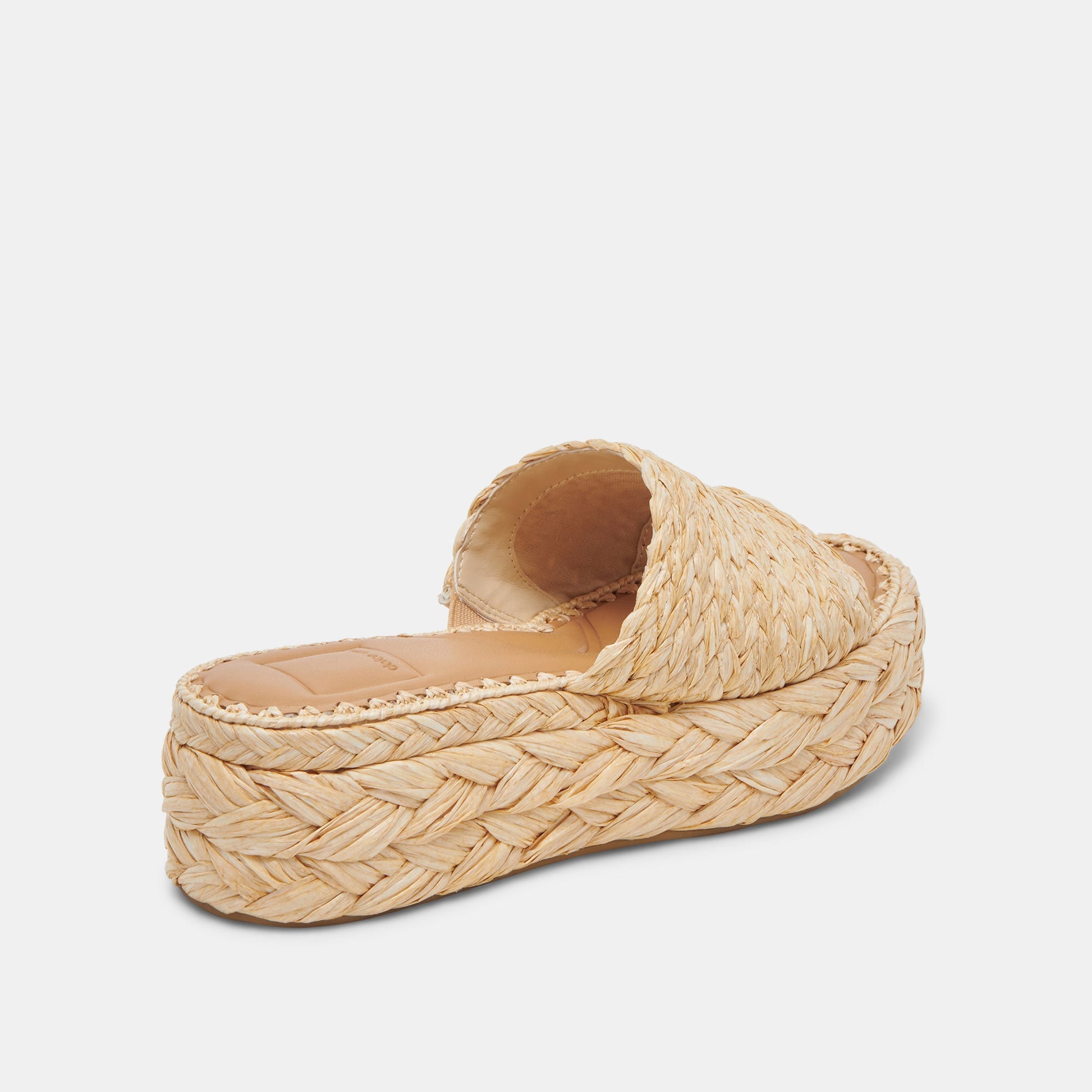 Chavi Wide Sandals LT Natural Raffia Dolce Vita