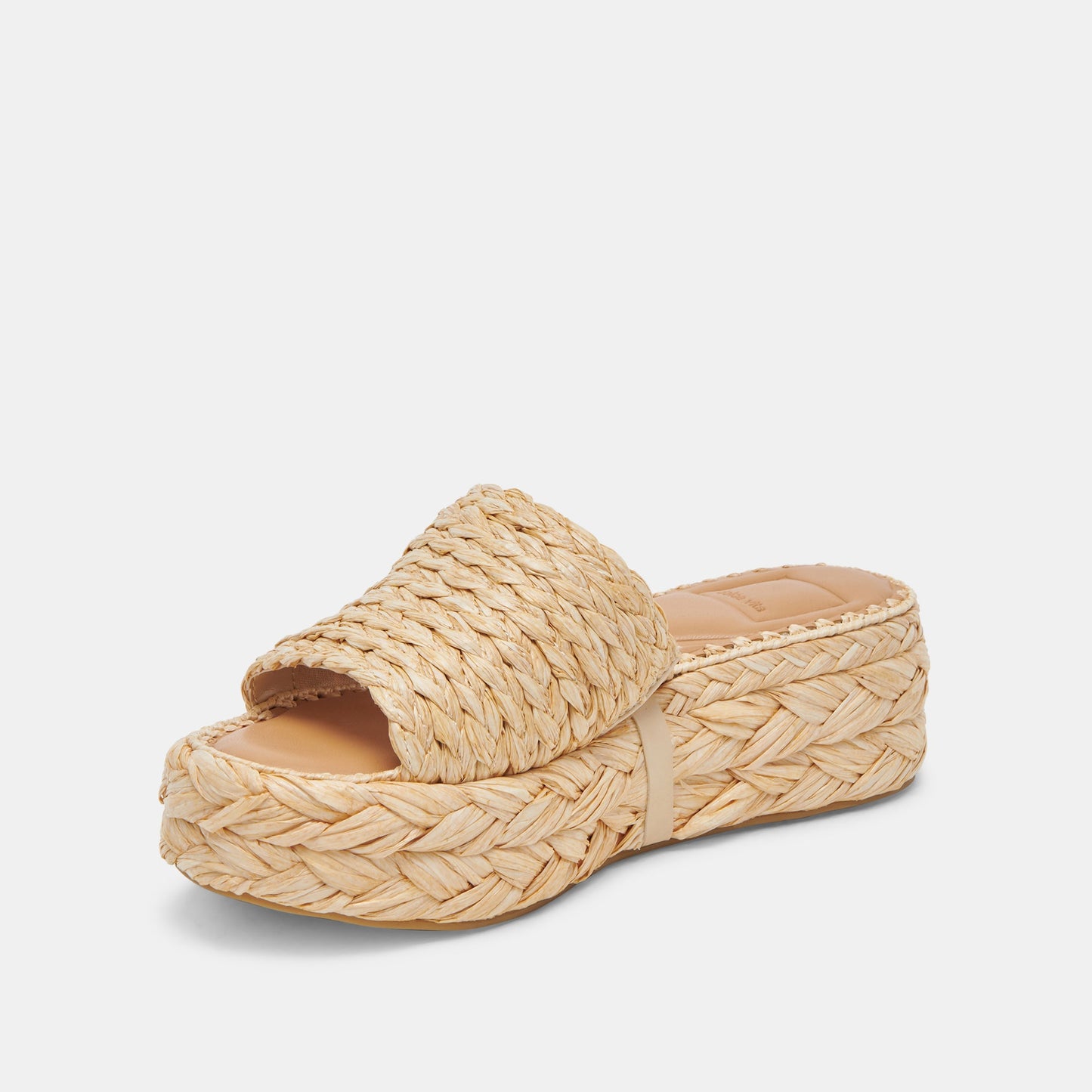 Chavi Wide Sandals LT Natural Raffia Dolce Vita