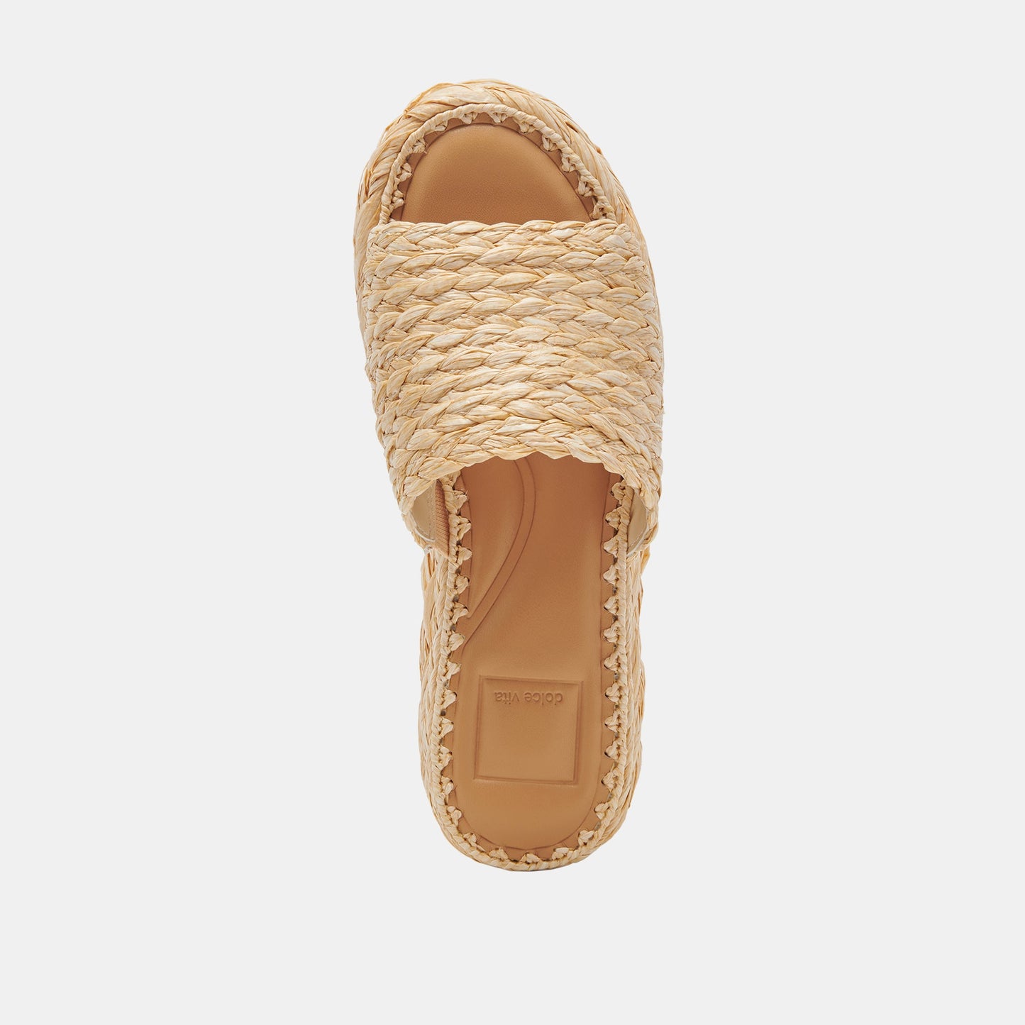 Chavi Wide Sandals LT Natural Raffia Dolce Vita