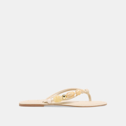 Cely Ivory Leather Sandals Dolce Vita