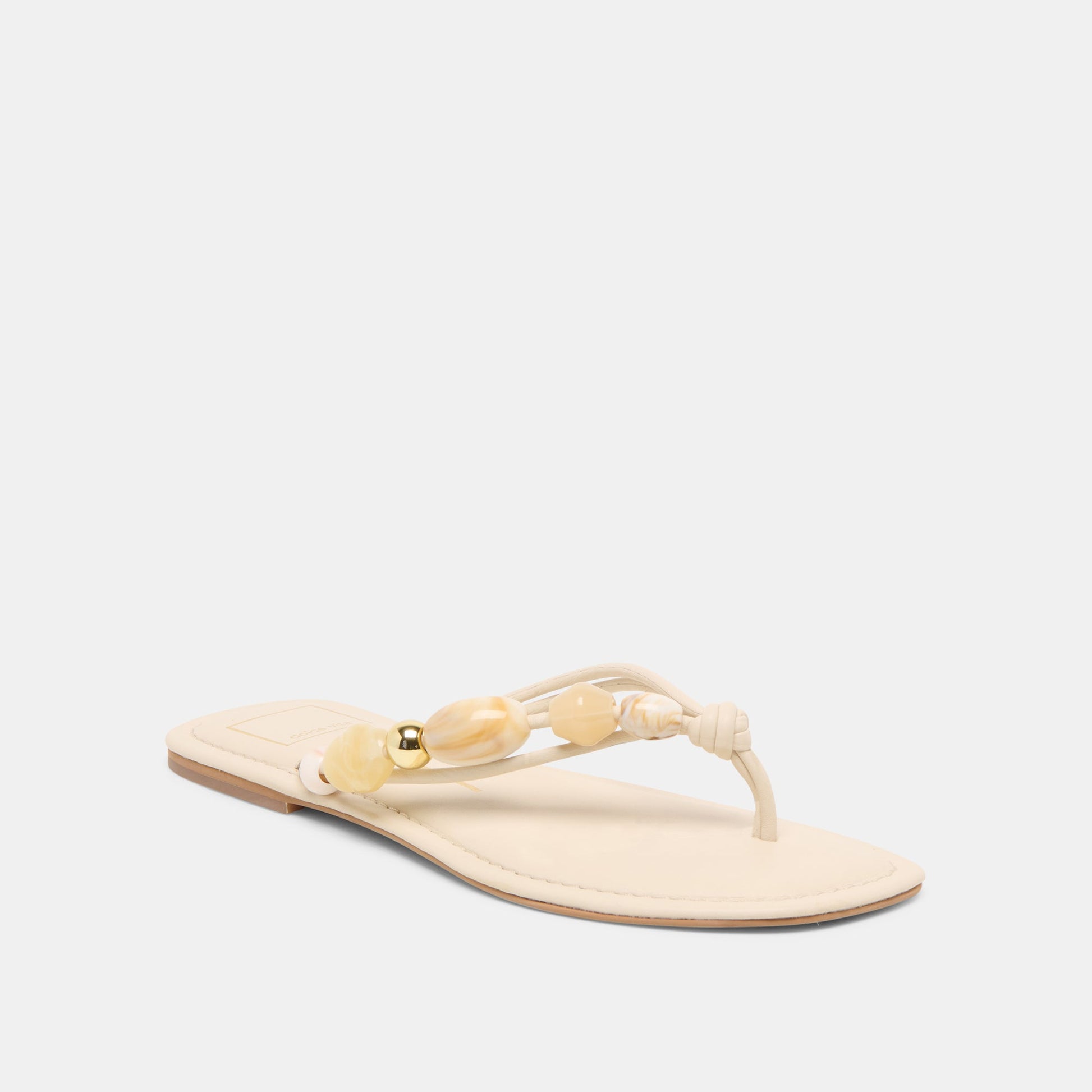 Cely Ivory Leather Sandals Dolce Vita