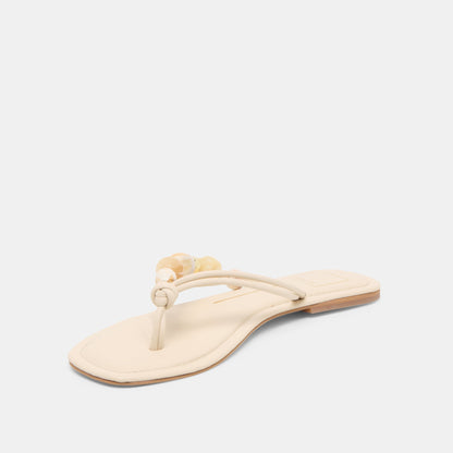 Cely Ivory Leather Sandals Dolce Vita
