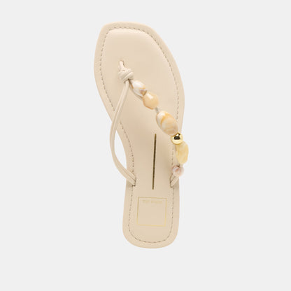 Cely Ivory Leather Sandals Dolce Vita