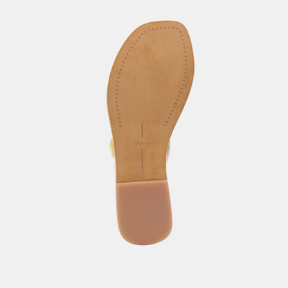Cely Ivory Leather Sandals Dolce Vita