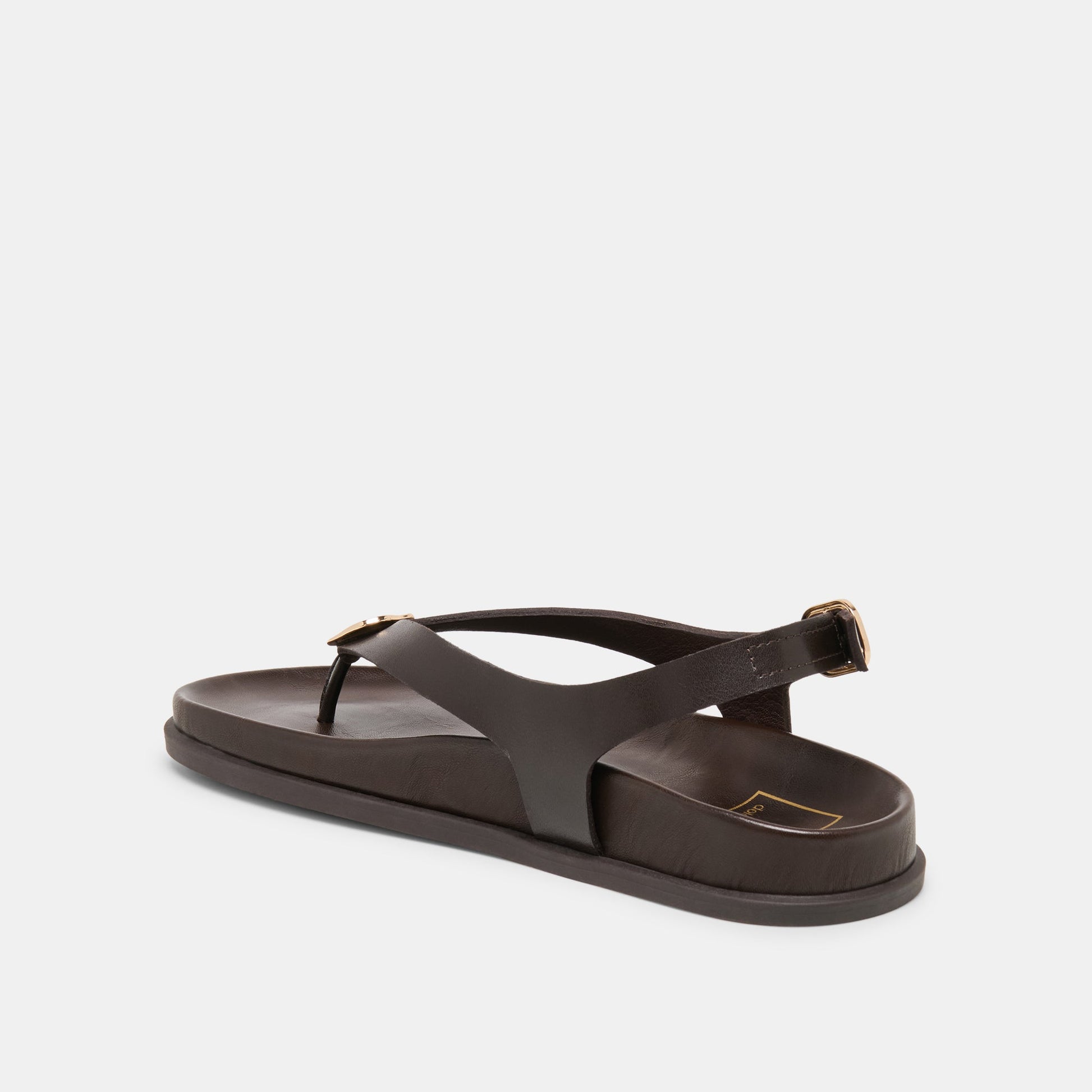 Jony Dk Brown Leather Sandals Dolce Vita