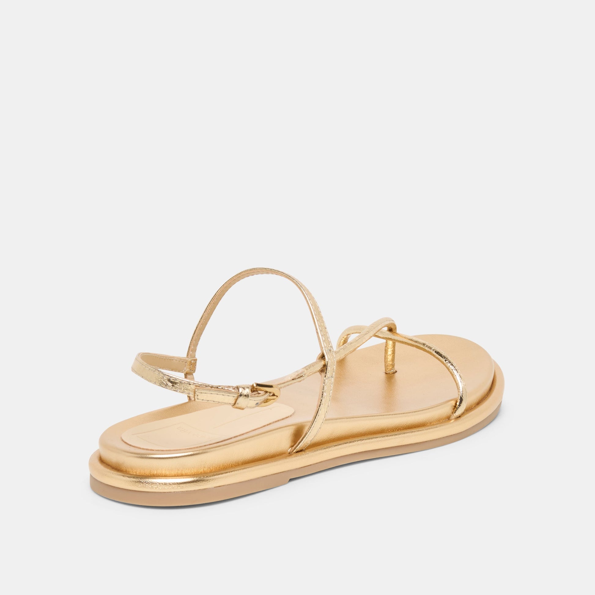 Dom Gold Distressed Leather Sandals Dolce Vita