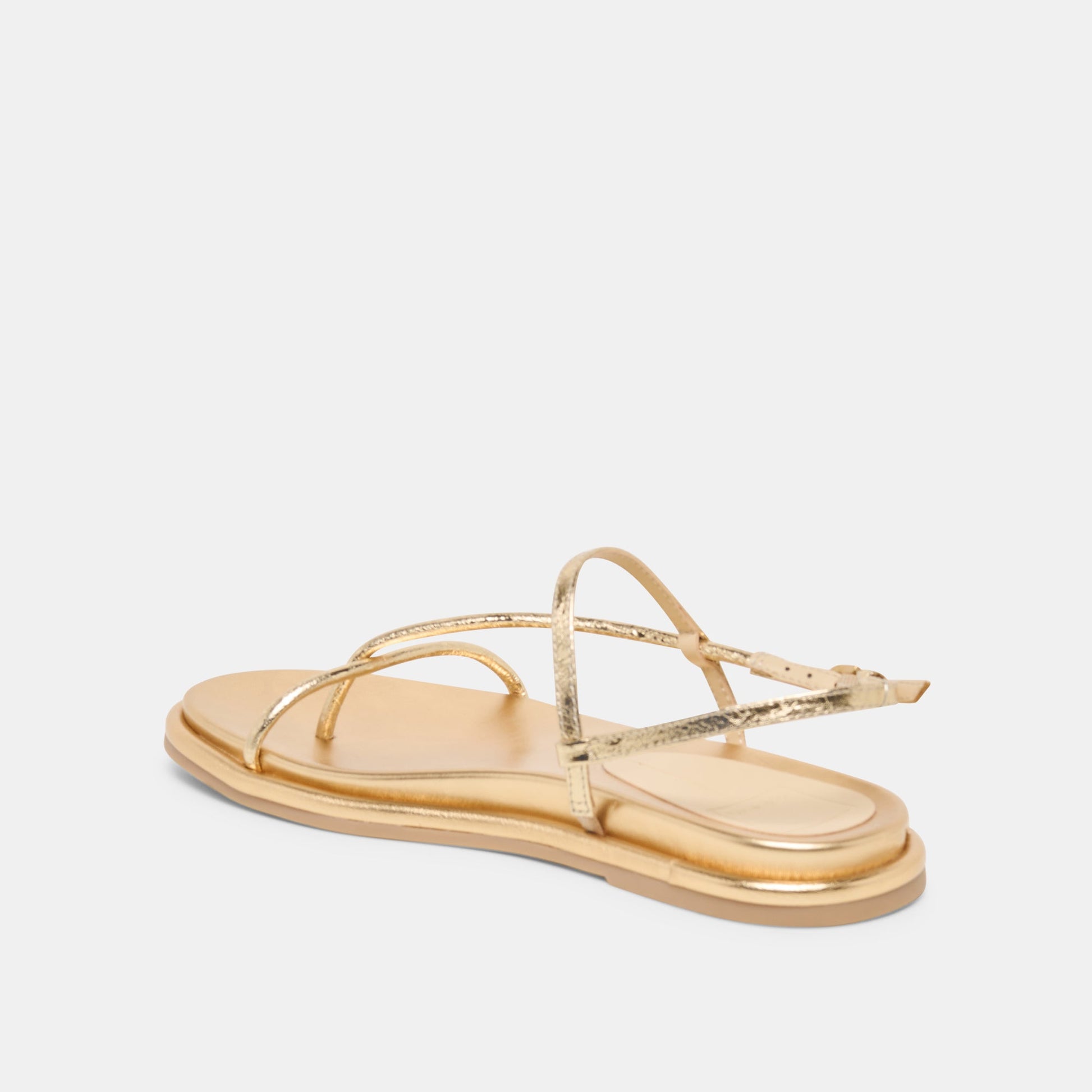 Dom Gold Distressed Leather Sandals Dolce Vita