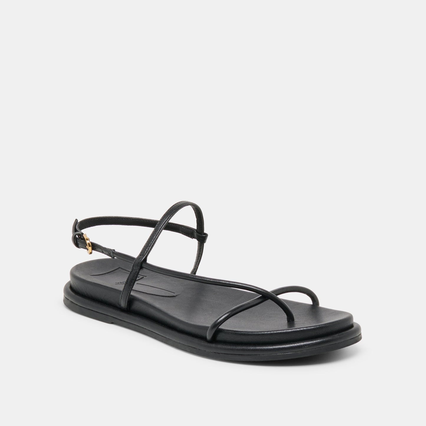 Dom Black Leather Sandals Dolce Vita