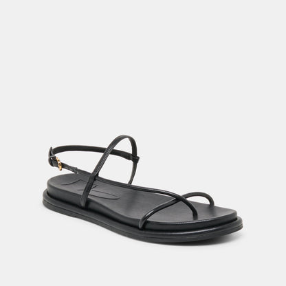 Dom Black Leather Sandals Dolce Vita