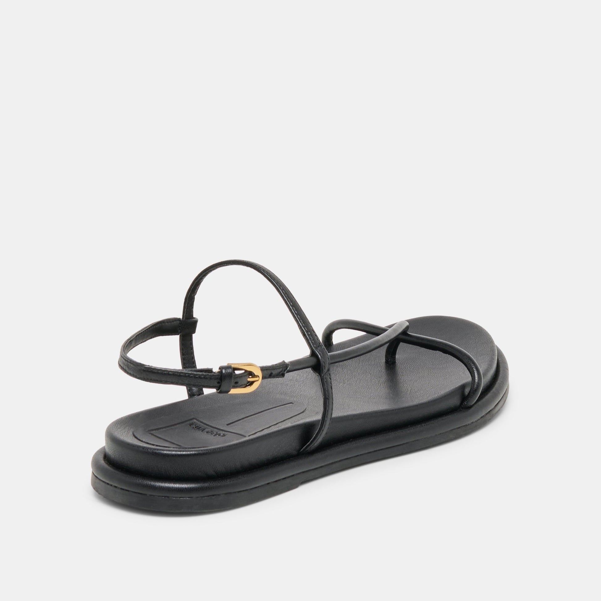 Dom Black Leather Sandals Dolce Vita