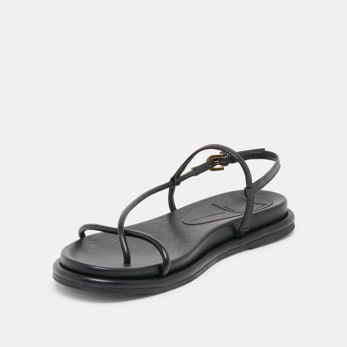 Dom Black Leather Sandals Dolce Vita