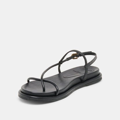 Dom Black Leather Sandals Dolce Vita