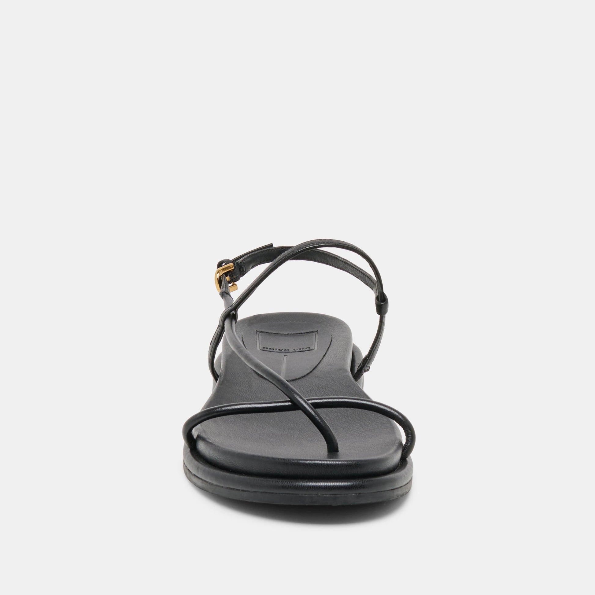 Dom Black Leather Sandals Dolce Vita