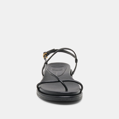 Dom Black Leather Sandals Dolce Vita