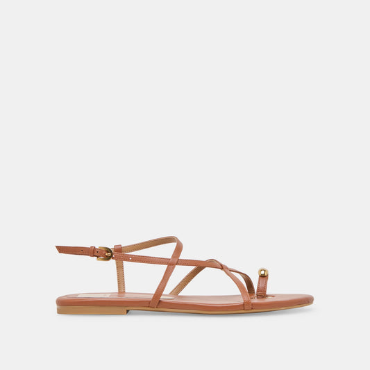 KESHA SANDALS COGNAC LEATHER Dolce Vita