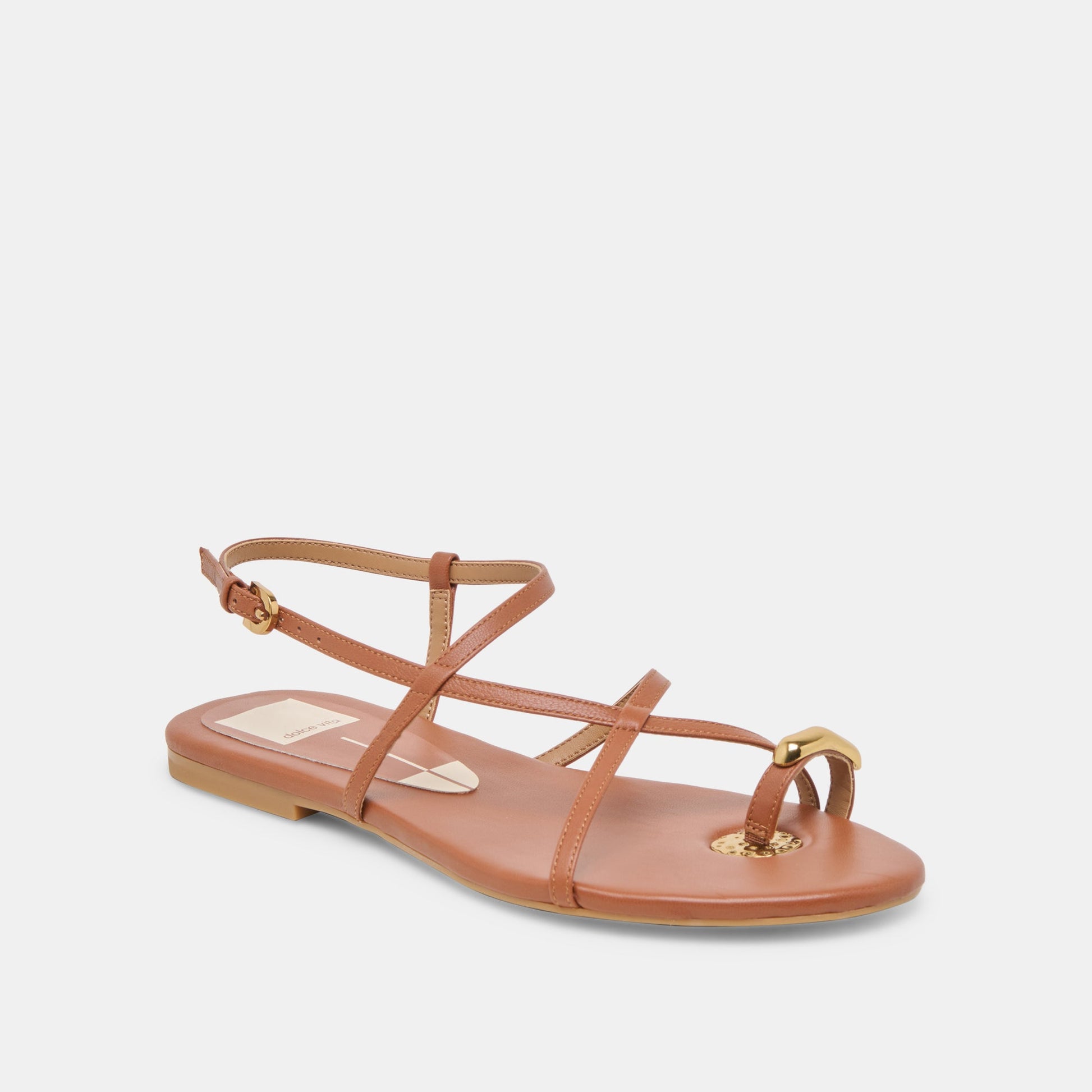 KESHA SANDALS COGNAC LEATHER Dolce Vita