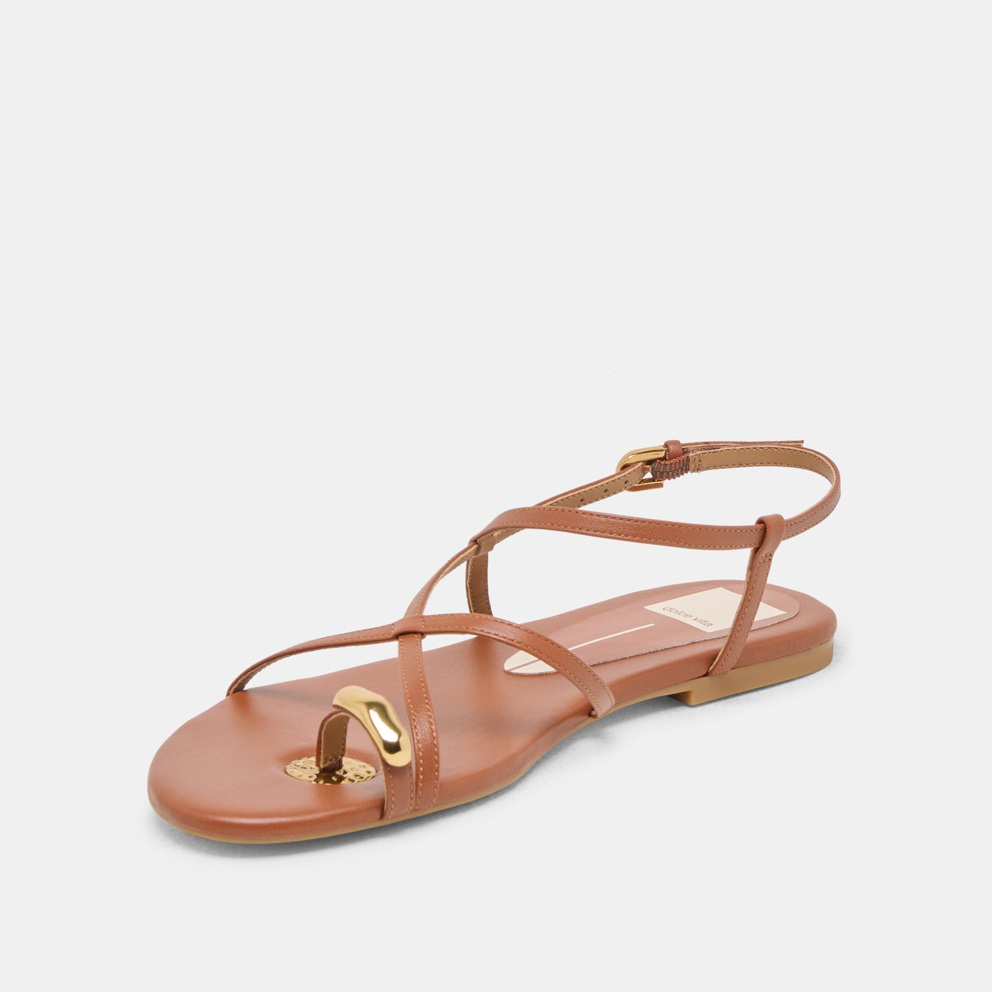 KESHA SANDALS COGNAC LEATHER Dolce Vita