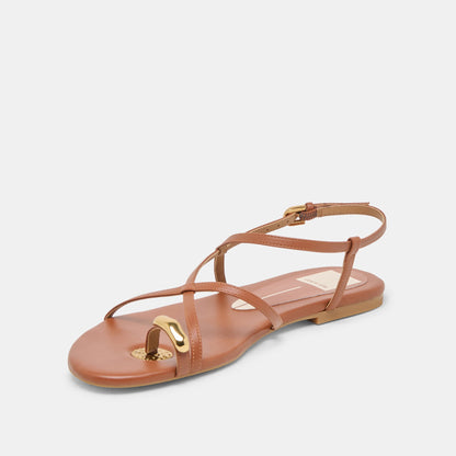 KESHA SANDALS COGNAC LEATHER Dolce Vita