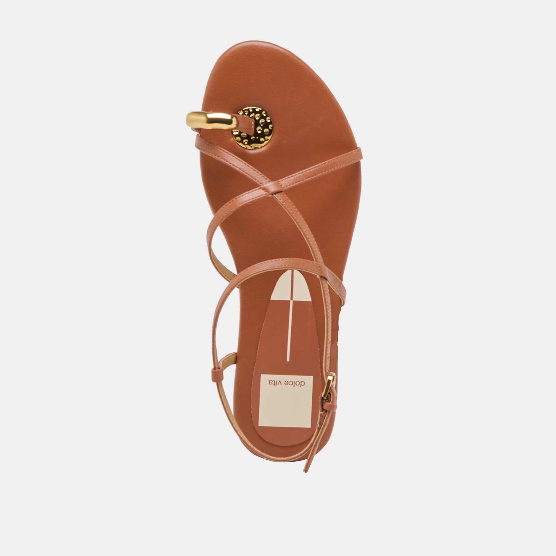 KESHA SANDALS COGNAC LEATHER Dolce Vita