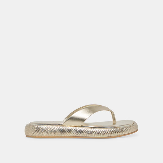 ADIN SANDALS PLATINUM DISTRESSED LEATHER Dolce Vita