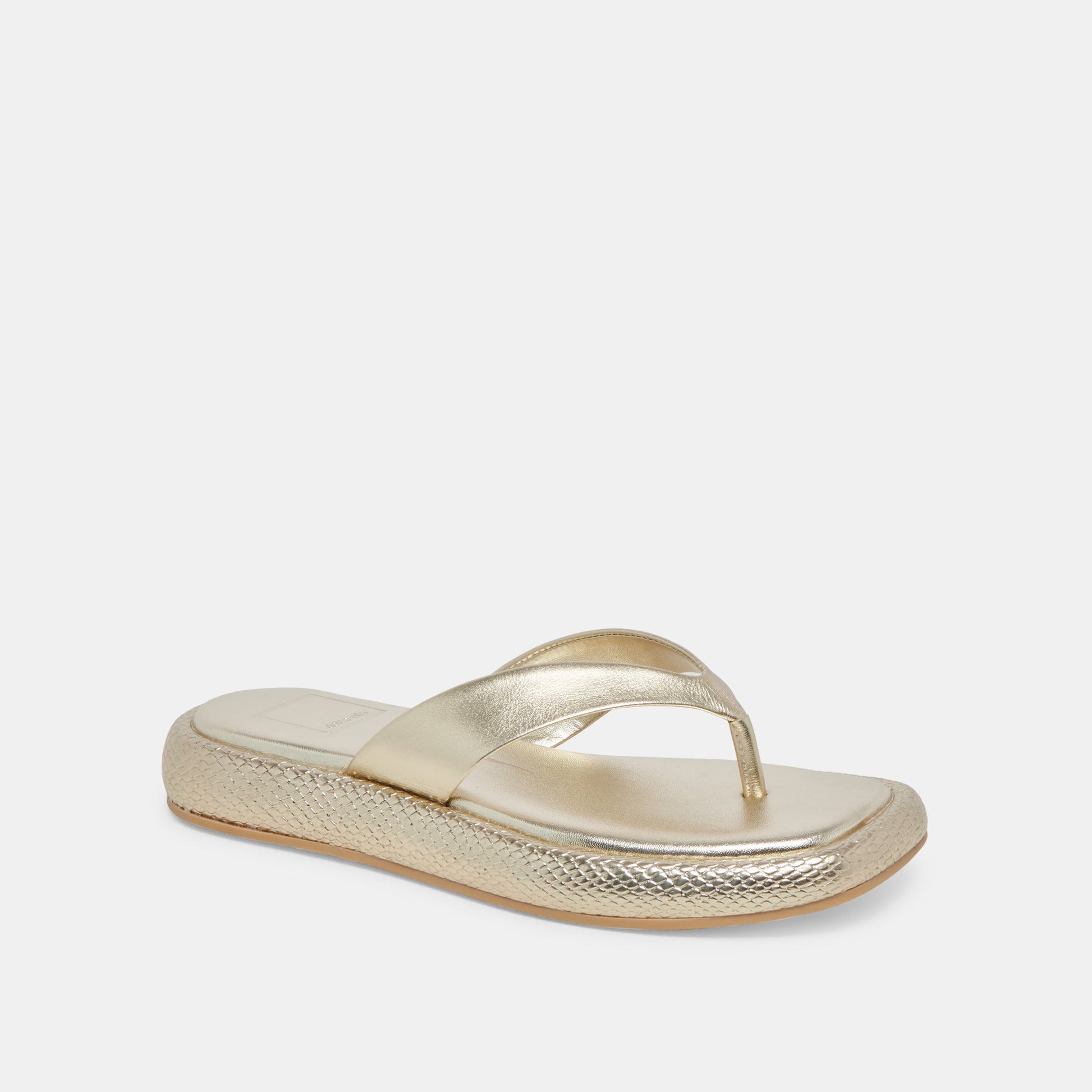 ADIN SANDALS PLATINUM DISTRESSED LEATHER Dolce Vita