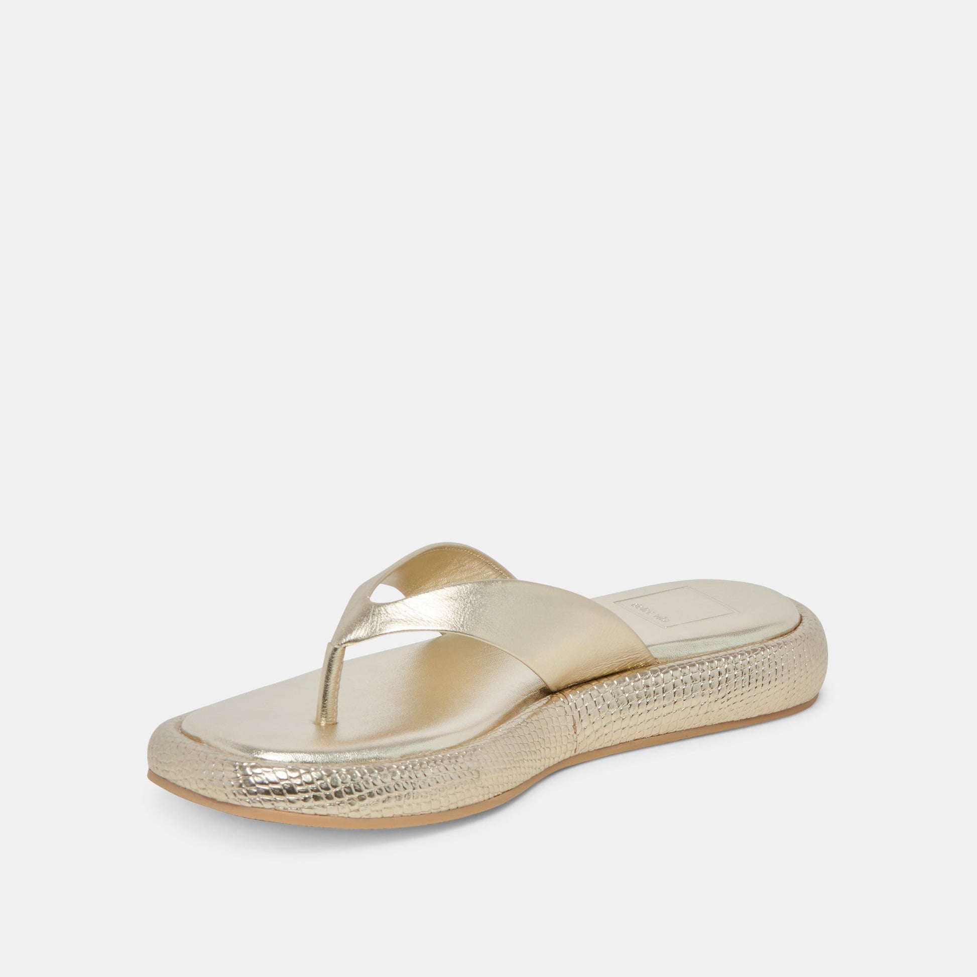 ADIN SANDALS PLATINUM DISTRESSED LEATHER Dolce Vita