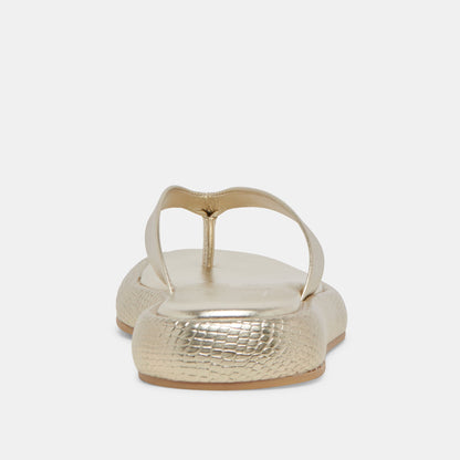 ADIN SANDALS PLATINUM DISTRESSED LEATHER Dolce Vita