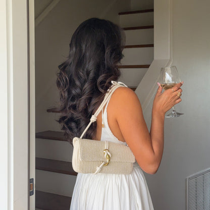 Alice Natural Raffia Shoulder Bag Dolce Vita
