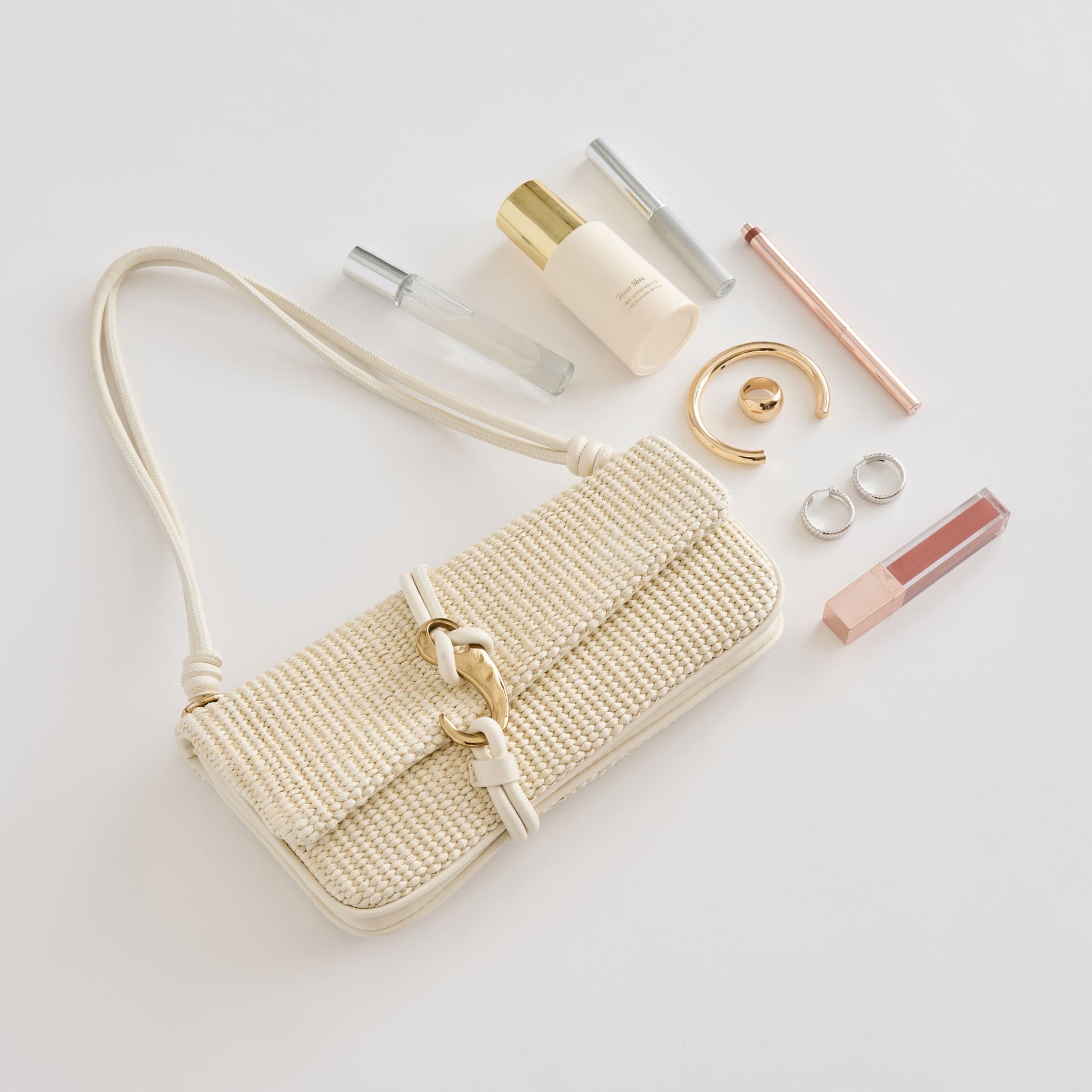 Alice Natural Raffia Shoulder Bag Dolce Vita